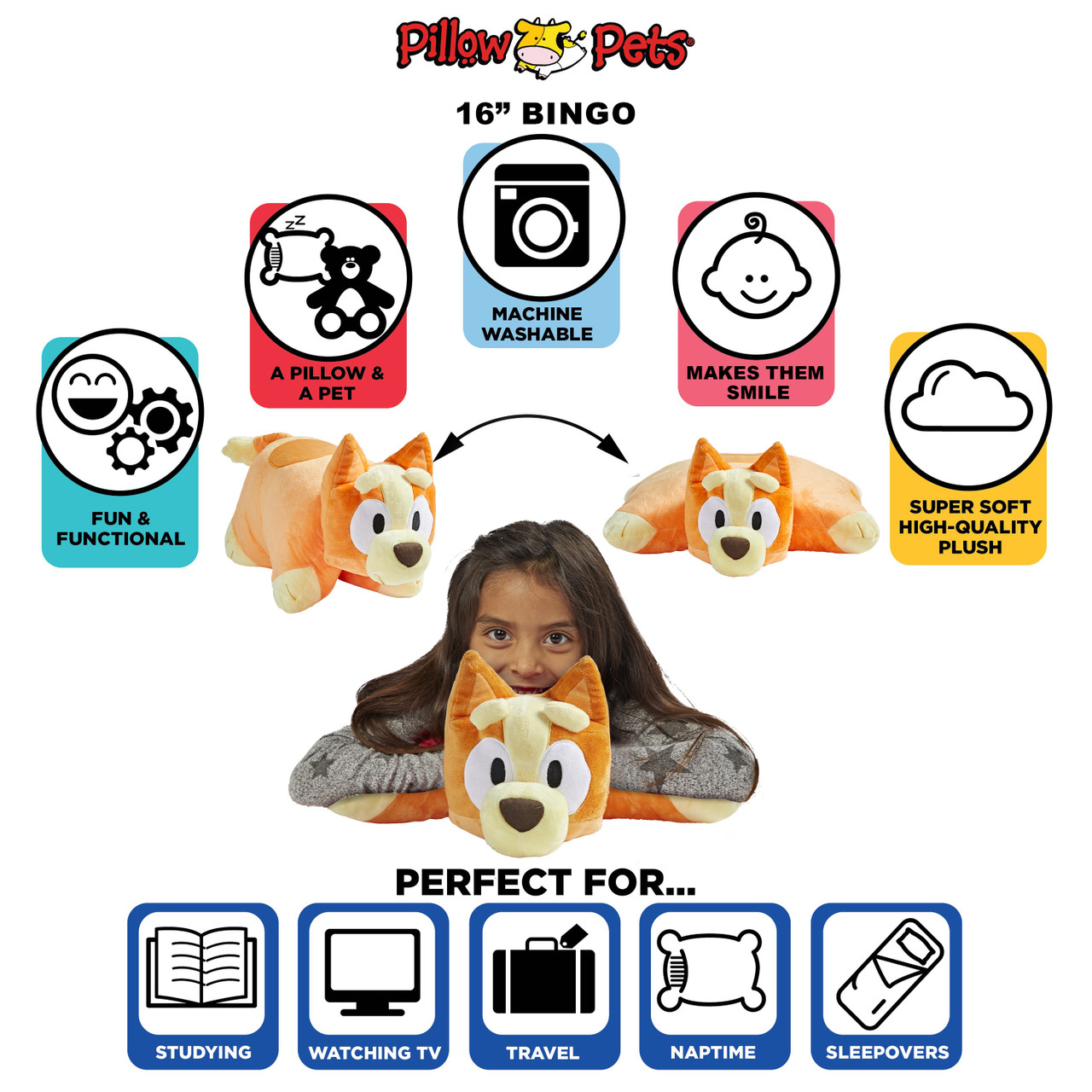 BBC Bingo Plush Pillow Pet - Image 7