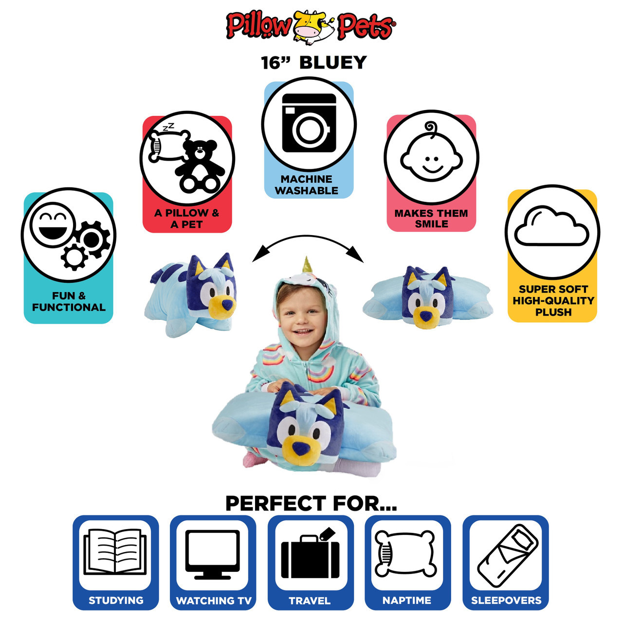 BBC Bluey Plush Pillow Pet and Sleeptime Lite Combo Pack - Image 6