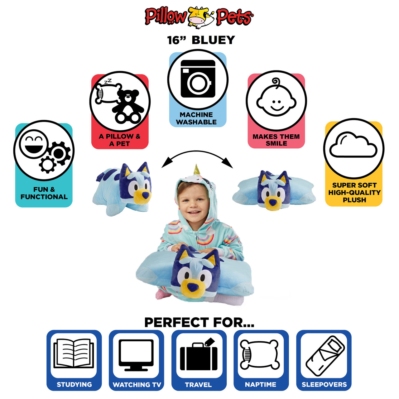 BBC Bluey and Bingo Plush Pillow Pet Combo Pack - Image 7