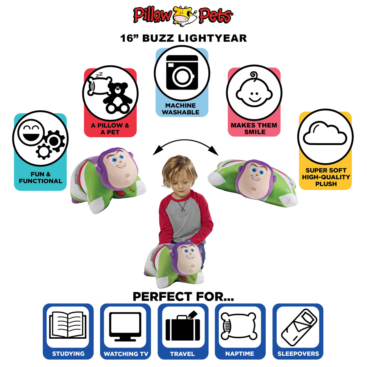 Toy Story Buzz Lightyear Plush Pillow Pet - Image 6
