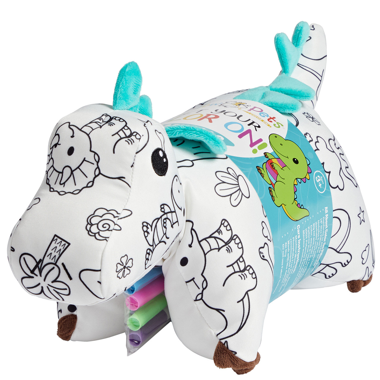 Color On Dinosaur Pillow Pet - Image 4