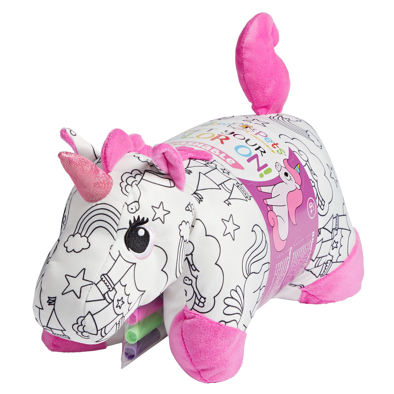 Color On Unicorn Pillow Pet - Image 4