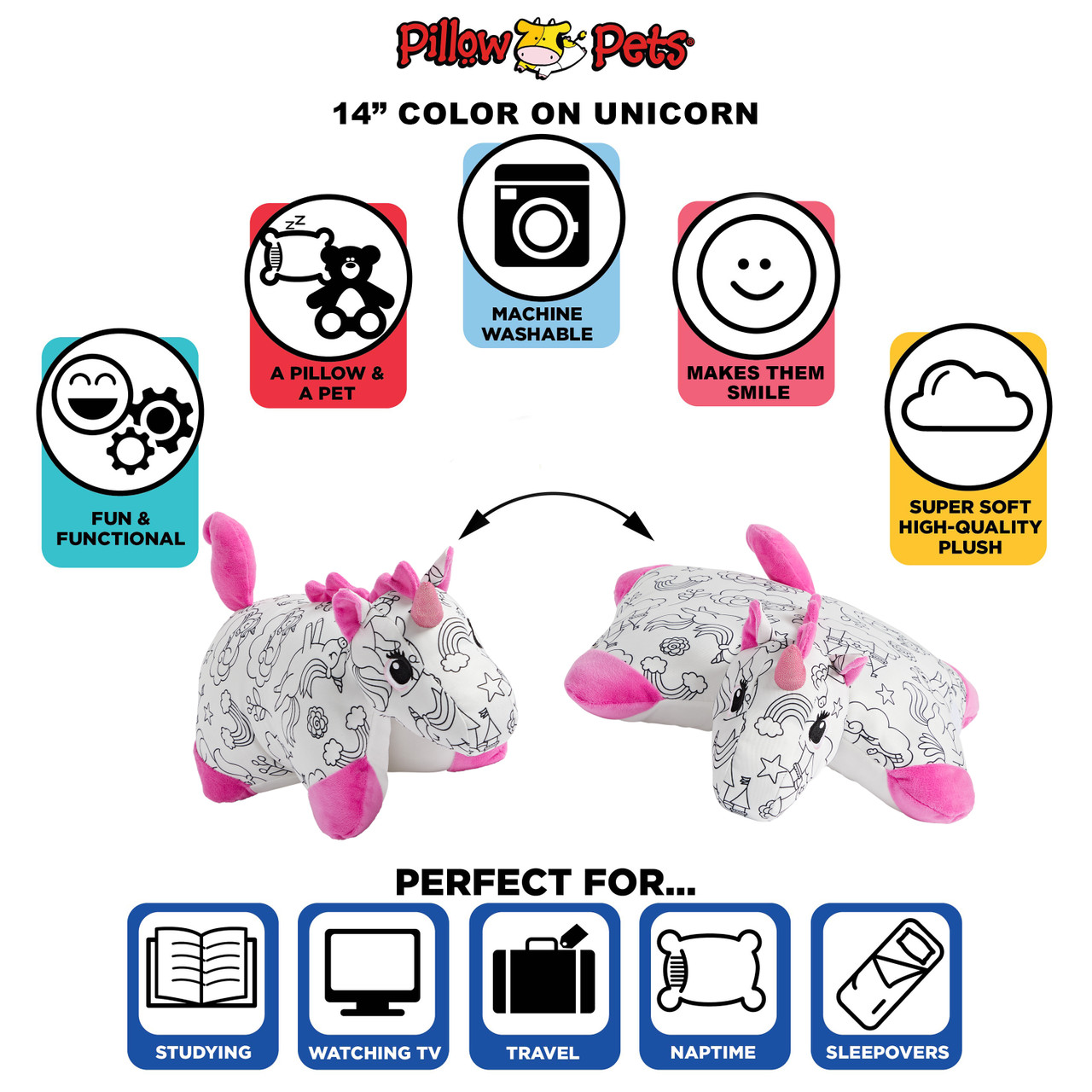Color On Unicorn Pillow Pet - Image 6