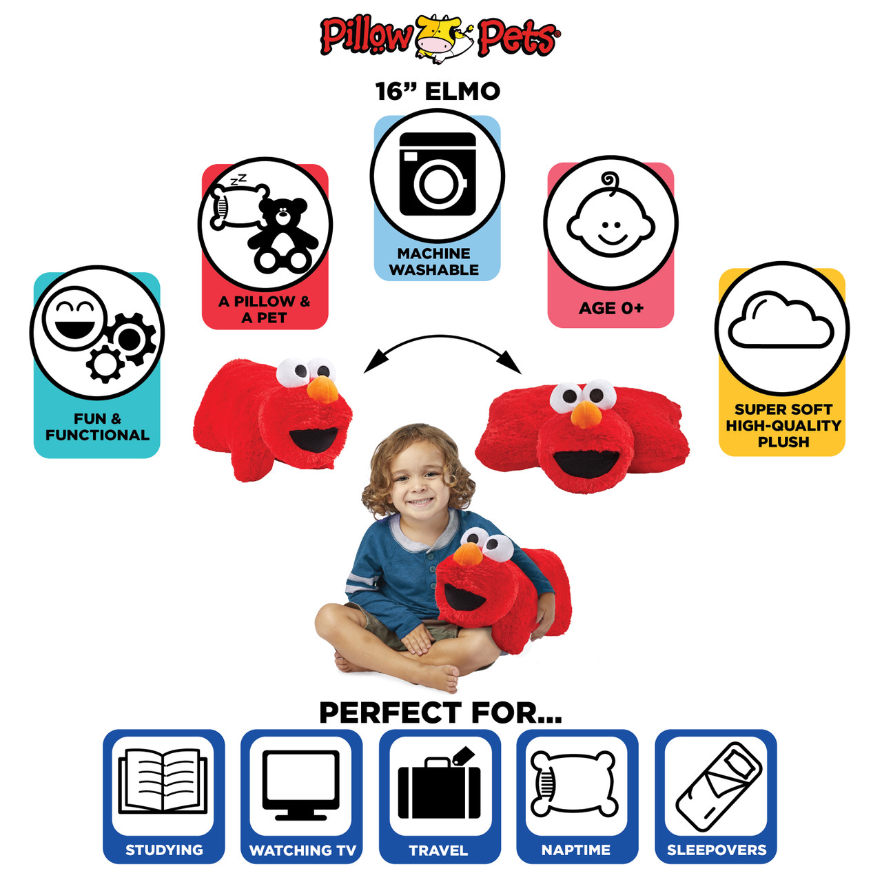 Sesame Street Elmo Plush Pillow Pet - Image 4