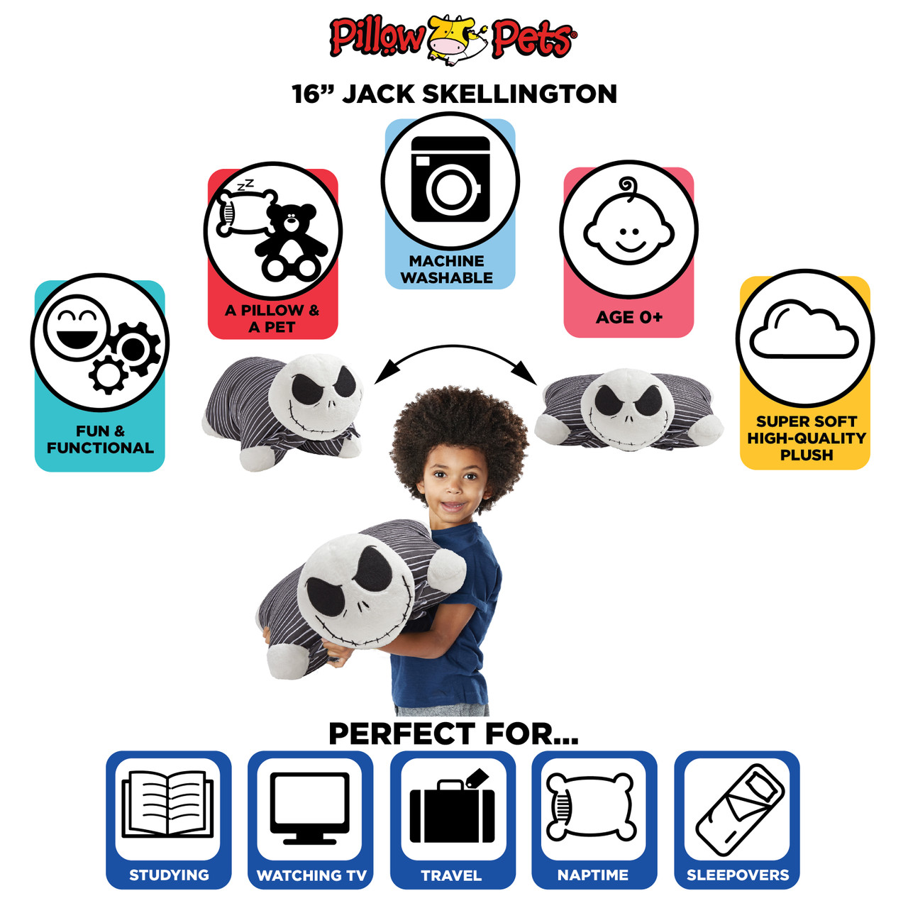 Disney The Nightmare Before Christmas Plush Pillow Pet Combo Pack - Image 5