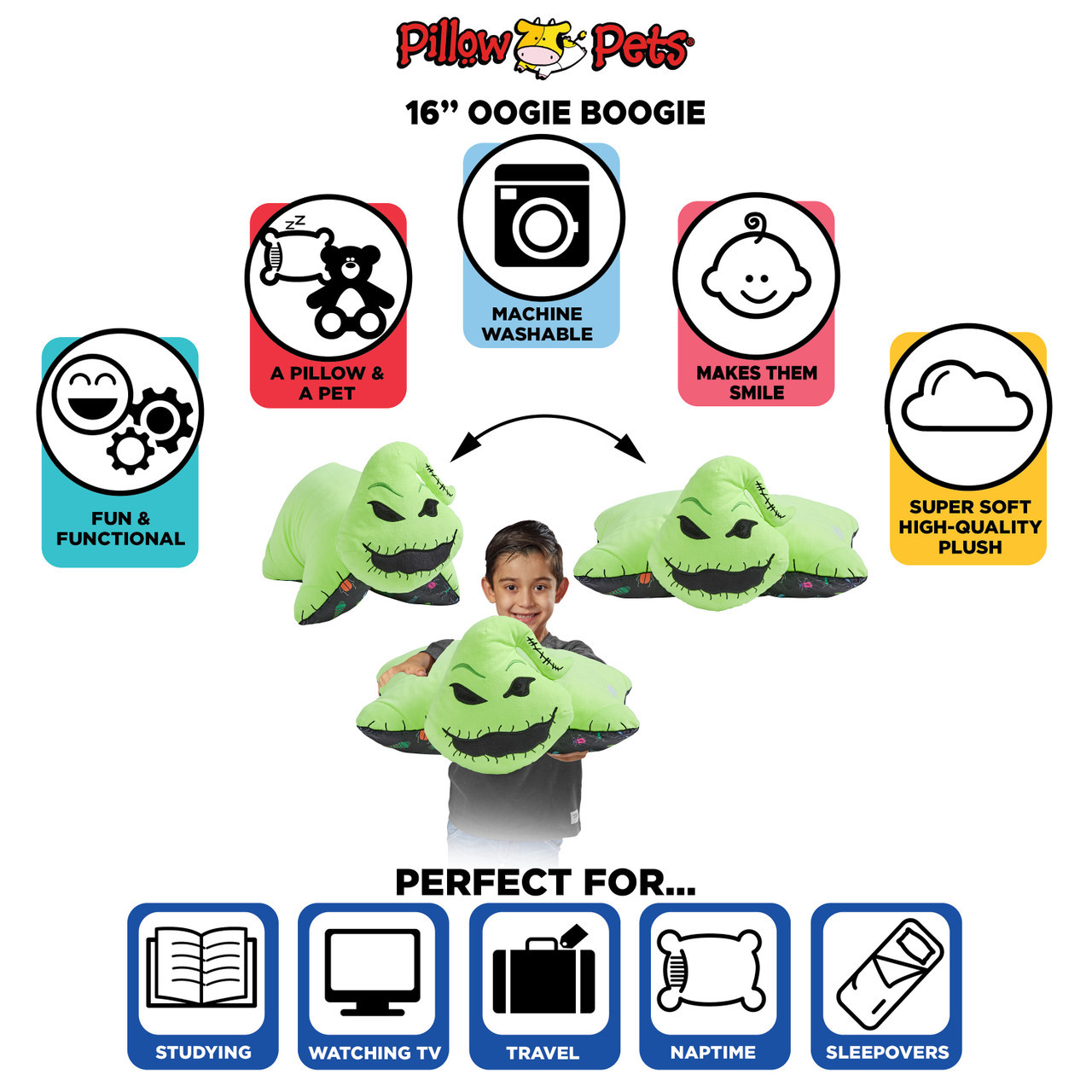Disney The Nightmare Before Christmas Plush Pillow Pet Combo Pack - Image 6