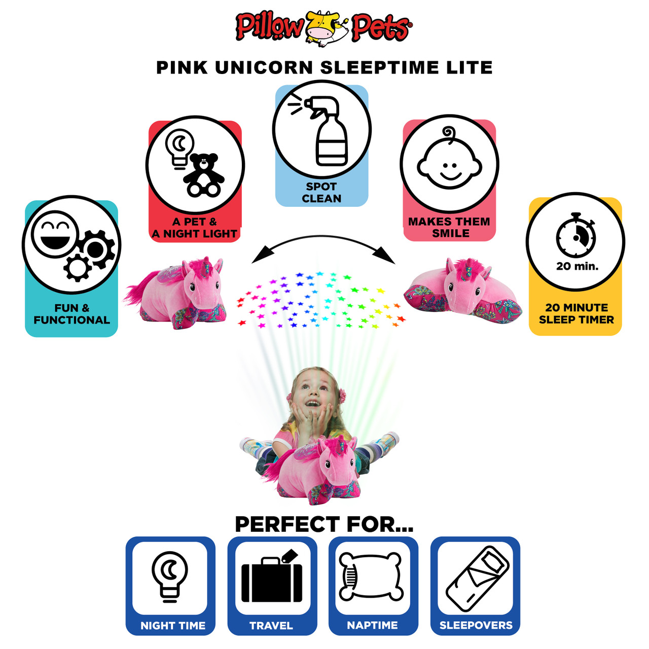 Colorful Pink Unicorn Sleeptime Lite - Image 6