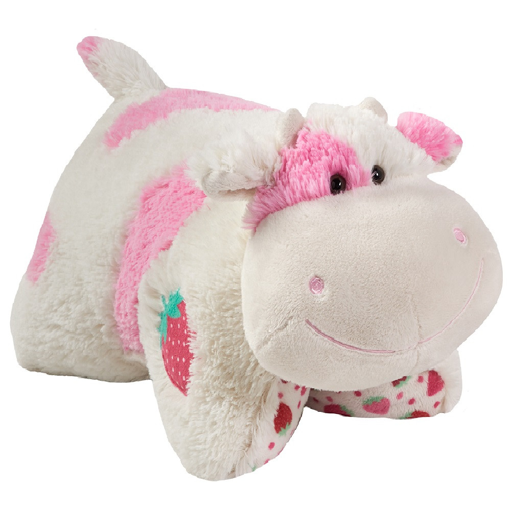 Original Sweet Scented Strawberry Cow Jumbo 30" Plush Pillow Pet - Image 2