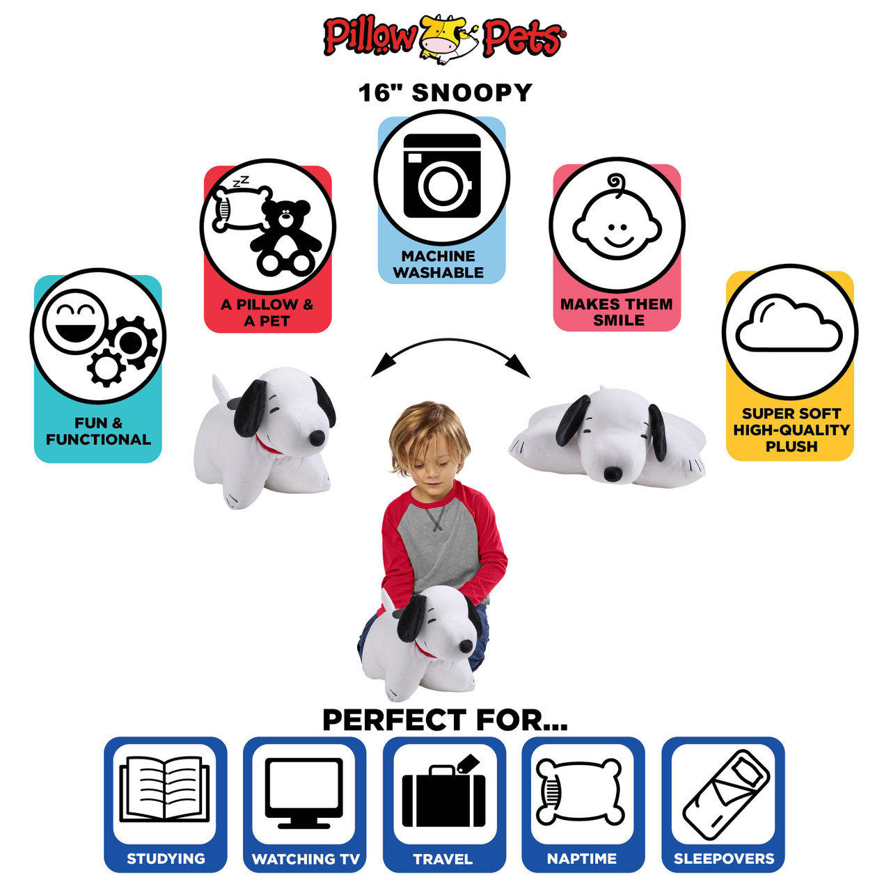 Peanuts Snoopy Plush Pillow Pet - Image 5