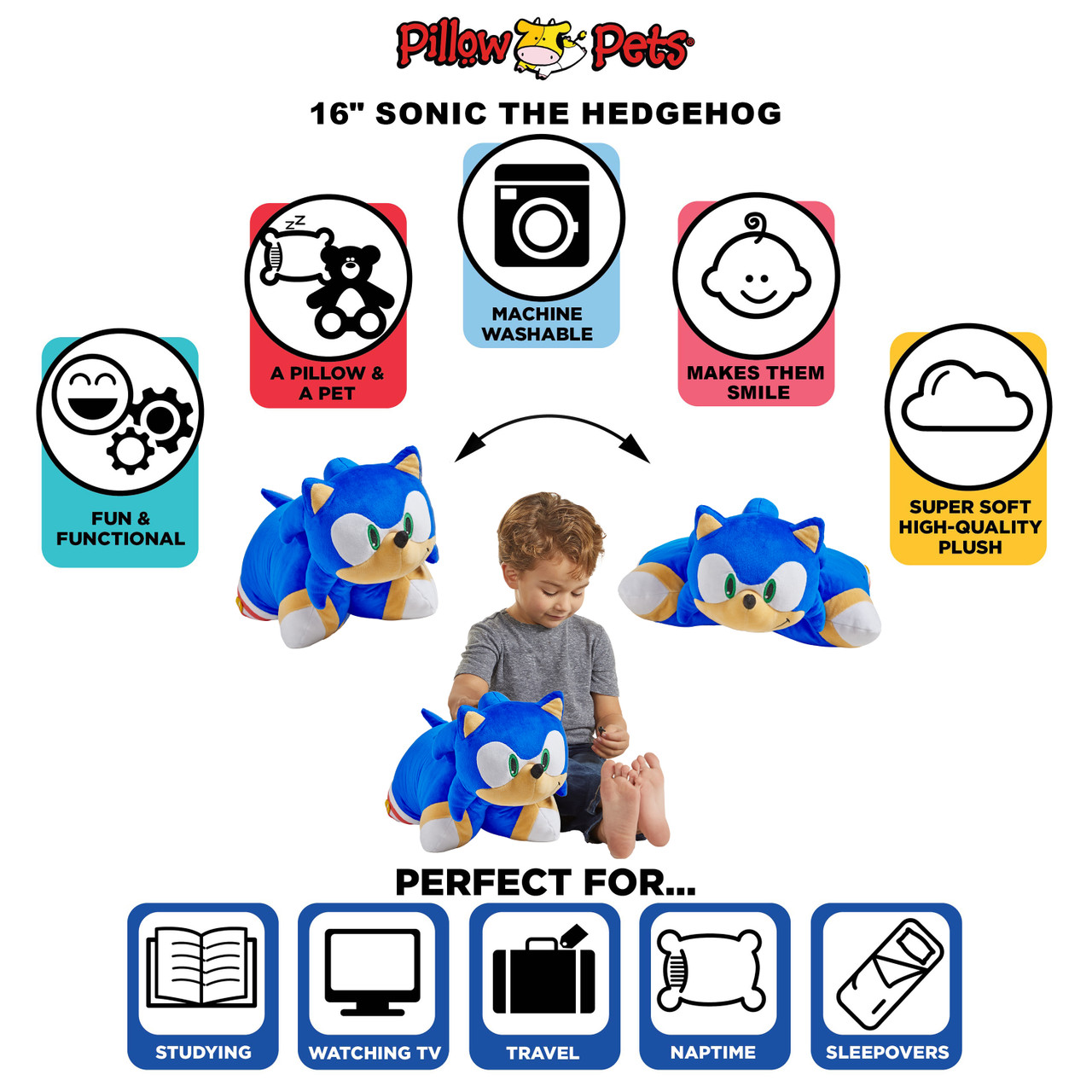 SEGA Sonic the Hedgehog Plush Pillow Pet - Image 5