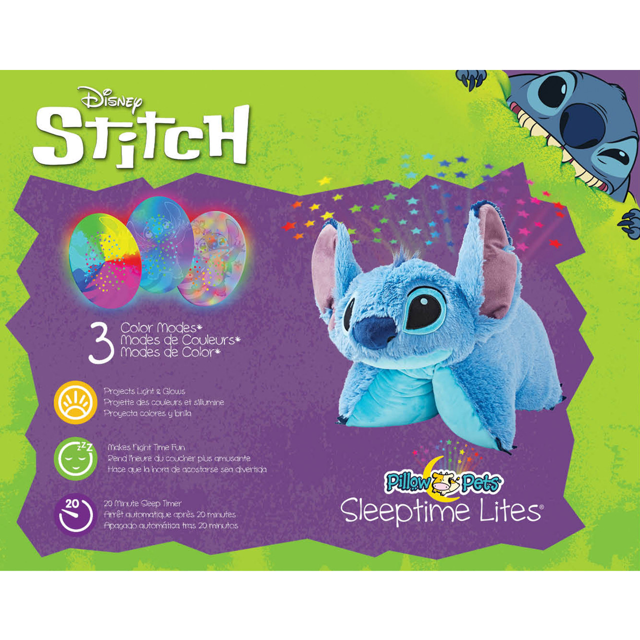 Disney Lilo & Stitch Stitch Plush Sleeptime Lite - Image 8