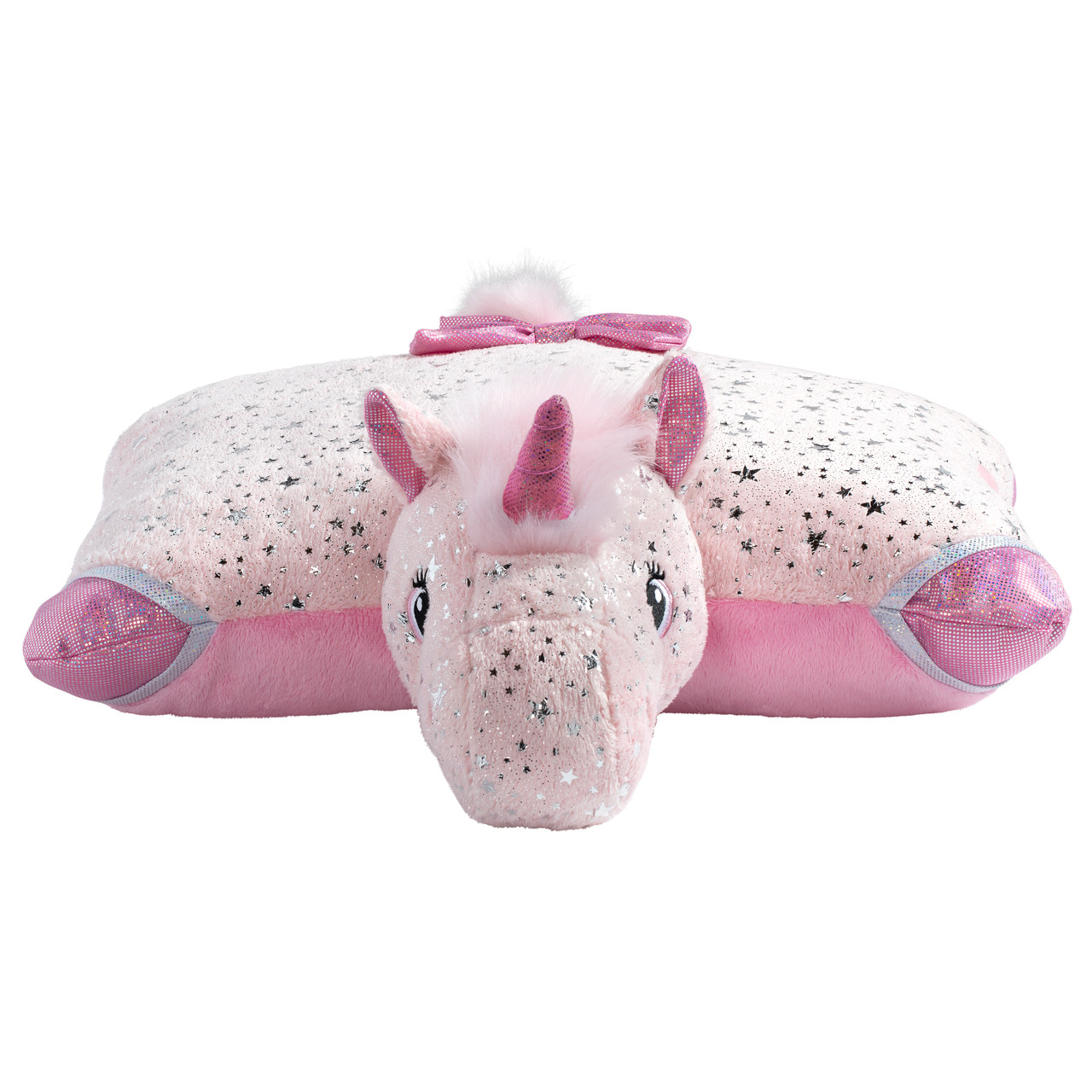 Sparkly Pink Unicorn Pillow Pet - Image 2