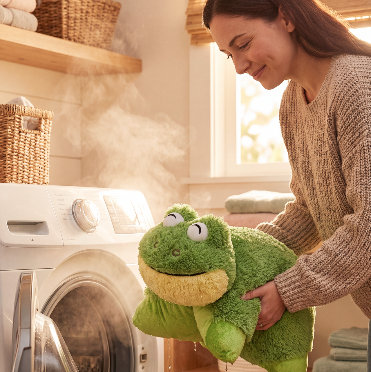 Friendly Frog Plush Pillow Pet - Image 4